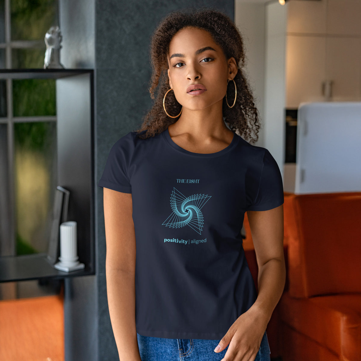 Positivity Organic Cotton T-Shirt | Pacific