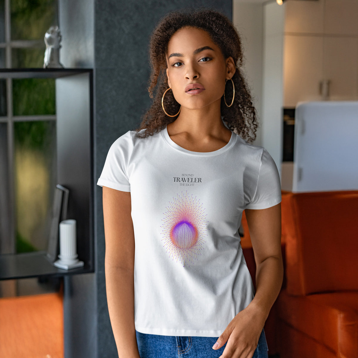 Traveler Organic Cotton T-Shirt - White | The Ei8ht