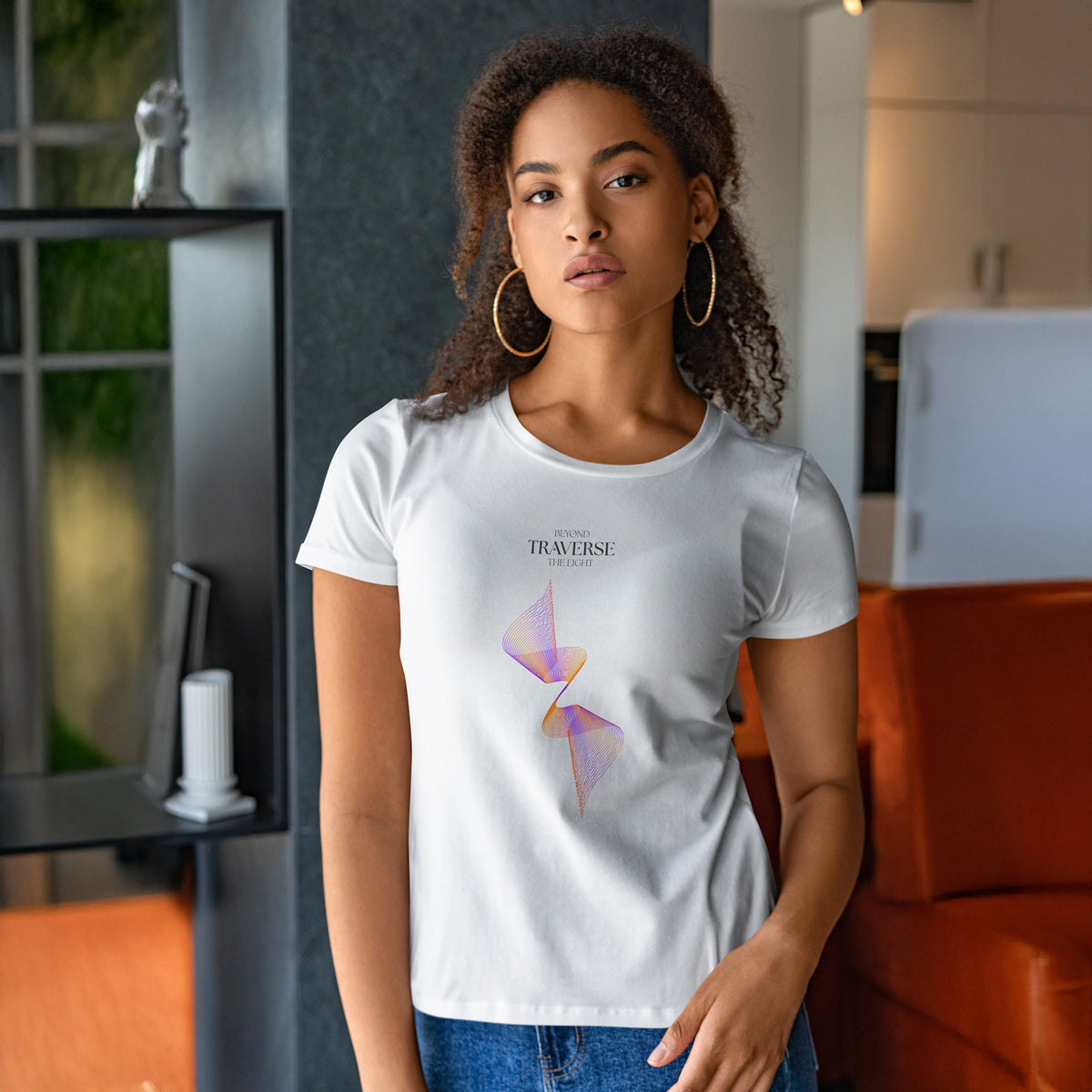 Traverse Organic Cotton T-Shirt - White | The Ei8ht