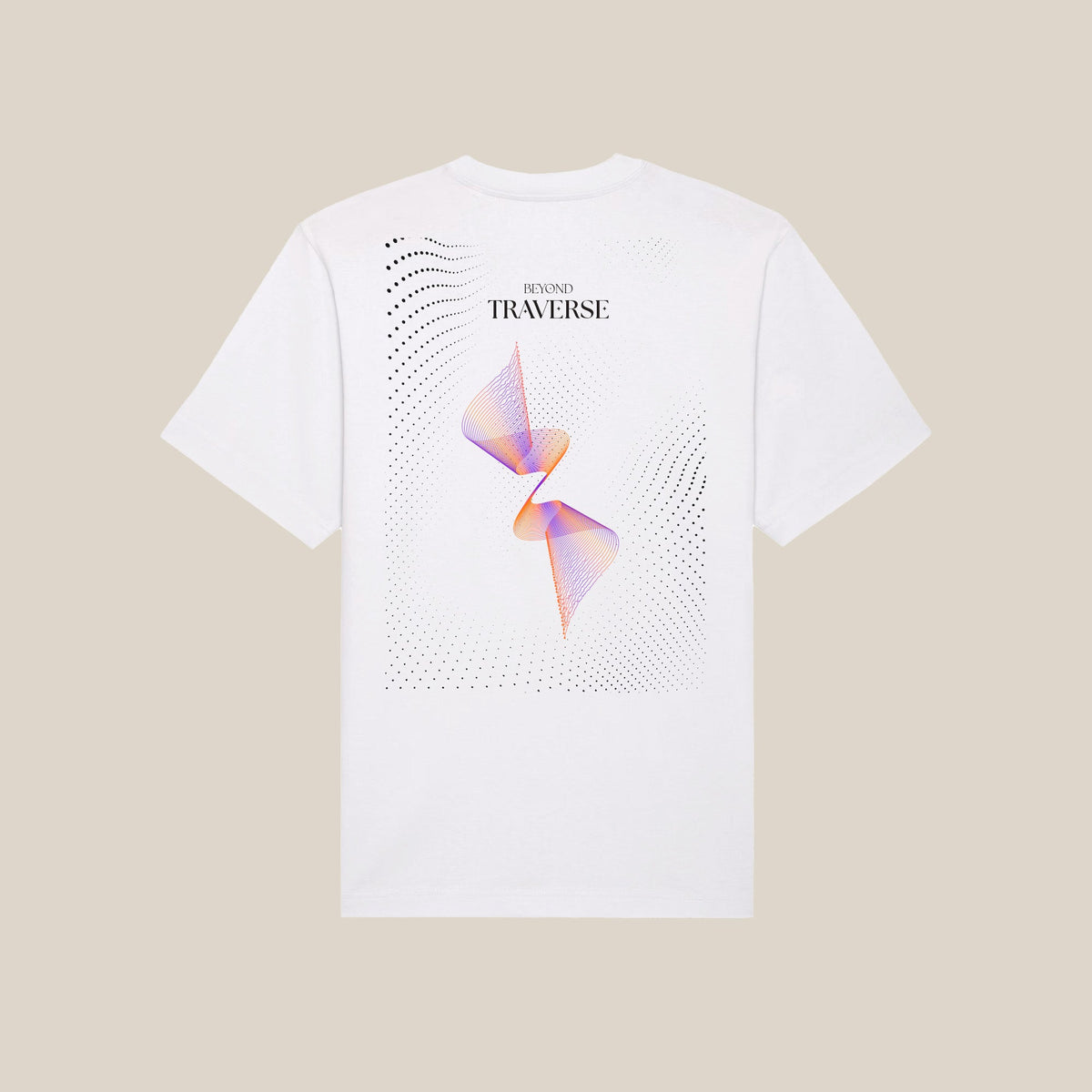 Beyond Traverse | Back Print | White T-Shirt - Organic Apparel by The Ei8ht