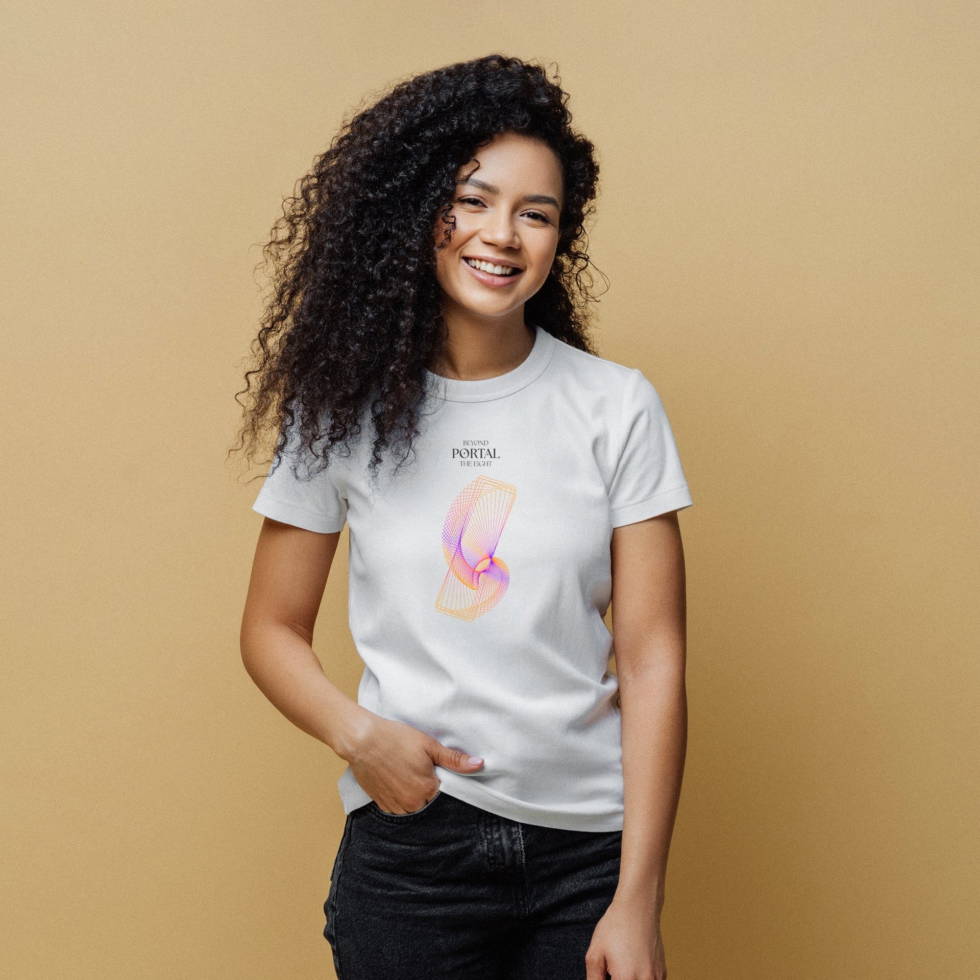 Portal Organic Cotton T-Shirt - White | The Ei8ht - Organic Apparel by The Ei8ht