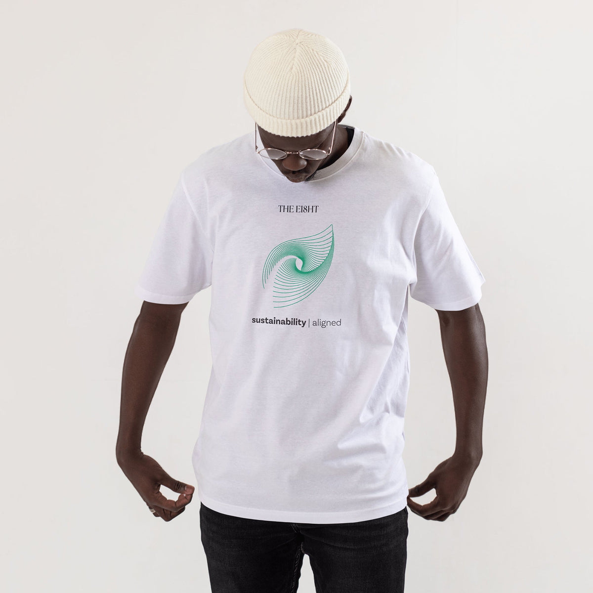 Sustainability Aligned | Oversized T-Shirt | White - Organic Apparel by The Ei8ht