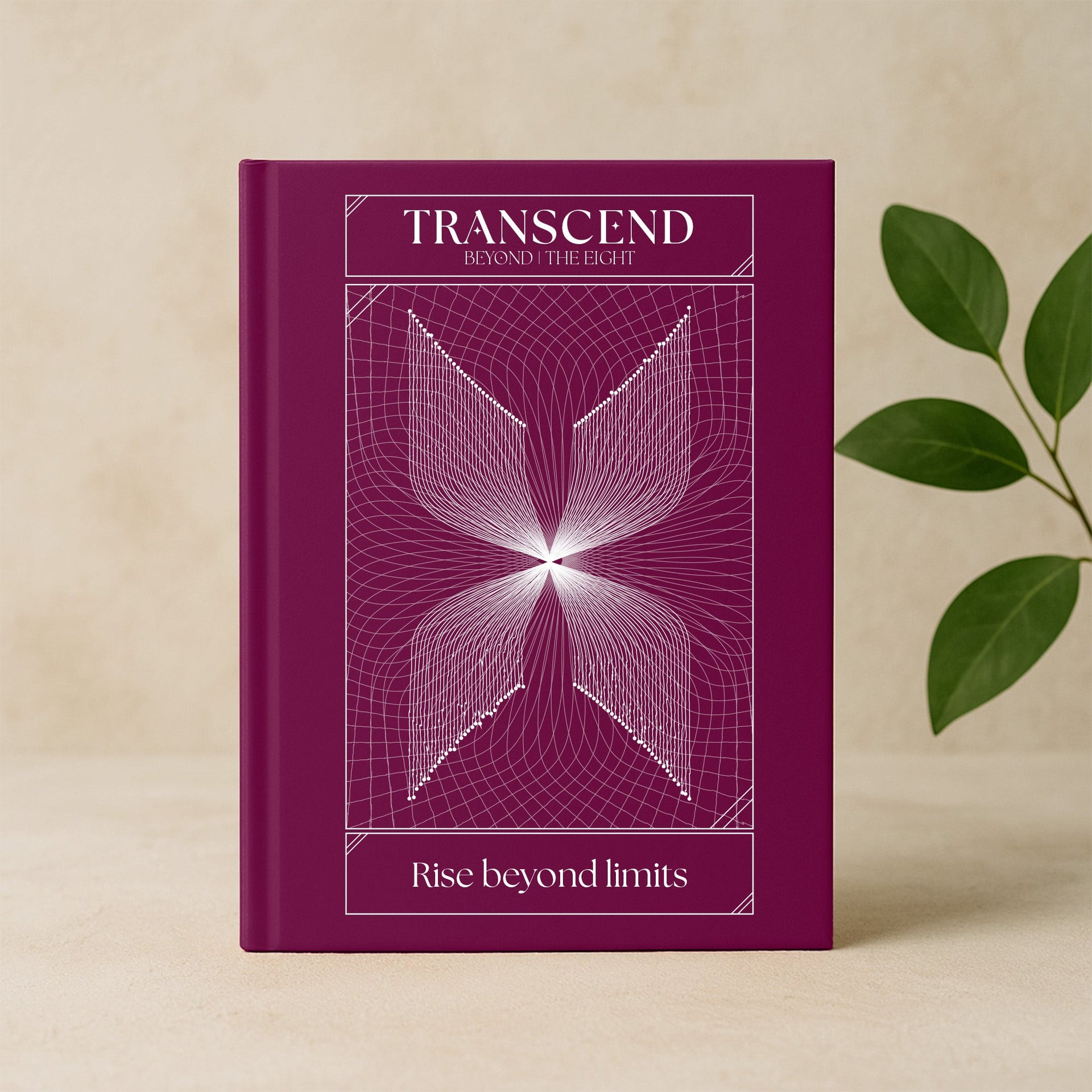 Transcend Journal | Step Beyond - Hardcover Writing Journal by The Ei8ht - Front View