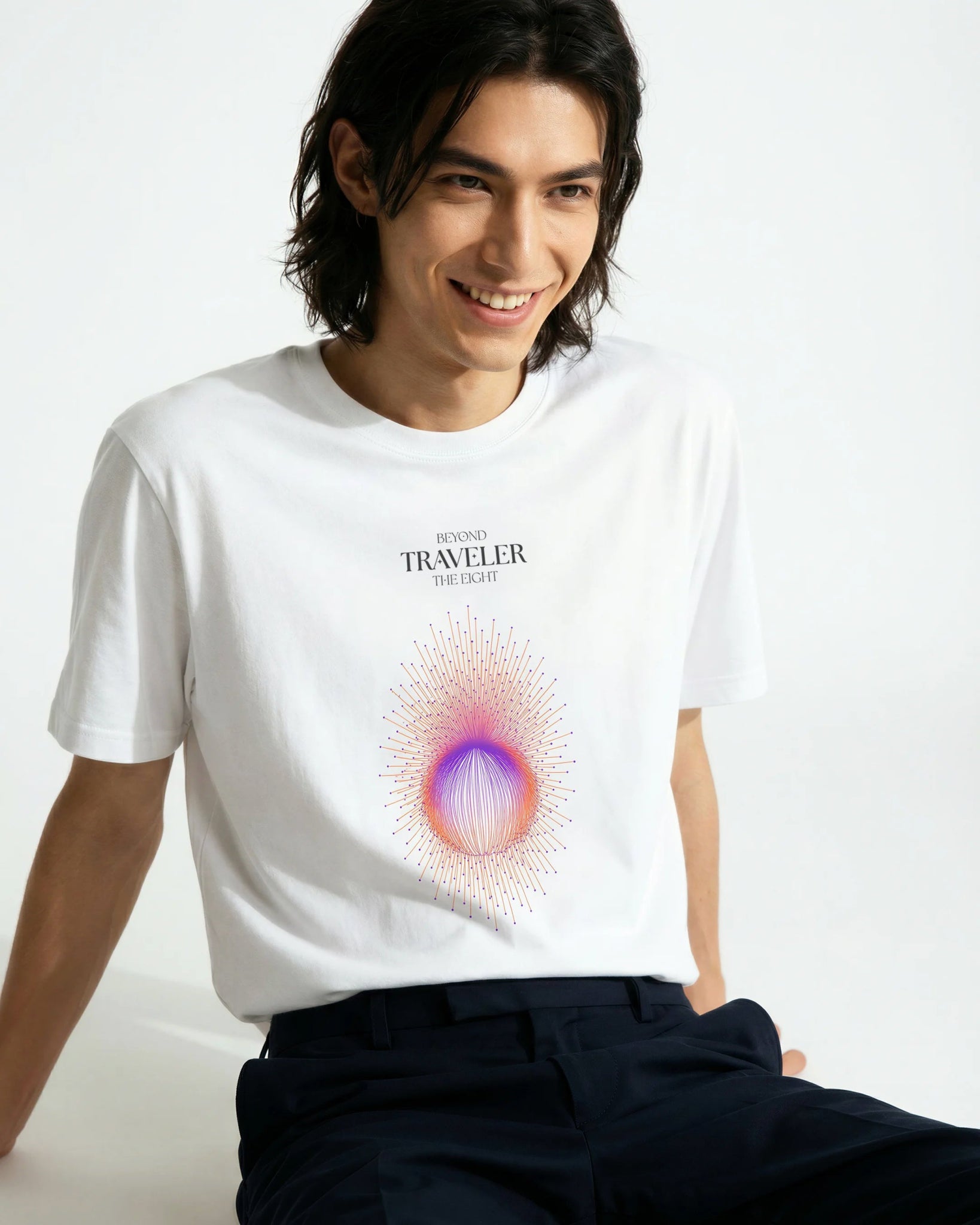 Traveler Organic Cotton T-Shirt - White | The Ei8ht - Organic Apparel by The Ei8ht