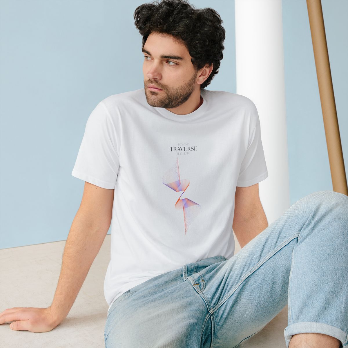 Traverse Organic Cotton T-Shirt | White Unisex - Organic Apparel by The Ei8ht