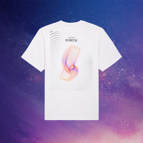 Beyond Portal | Back Print | White T-Shirt