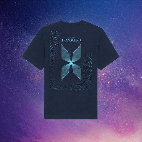 Beyond Transcend | Back Print | Navy T-Shirt