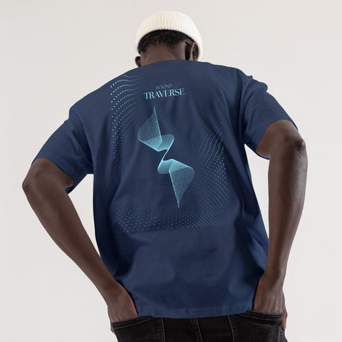 Beyond Traverse | Back Print | Navy T-Shirt