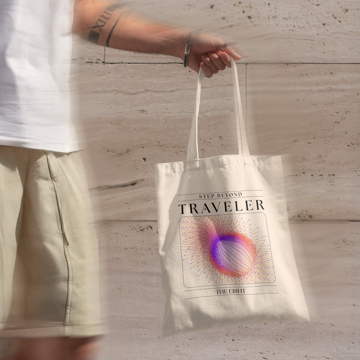 Beyond | Traveler Cotton Tote Bag - Organic Apparel by The Ei8ht
