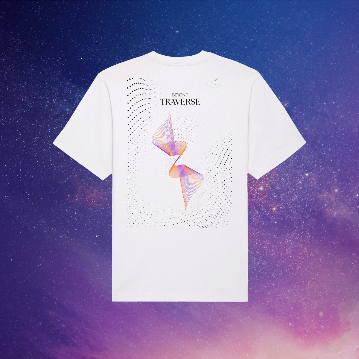 Beyond Traverse | Back Print | White T-Shirt - Organic Apparel by The Ei8ht