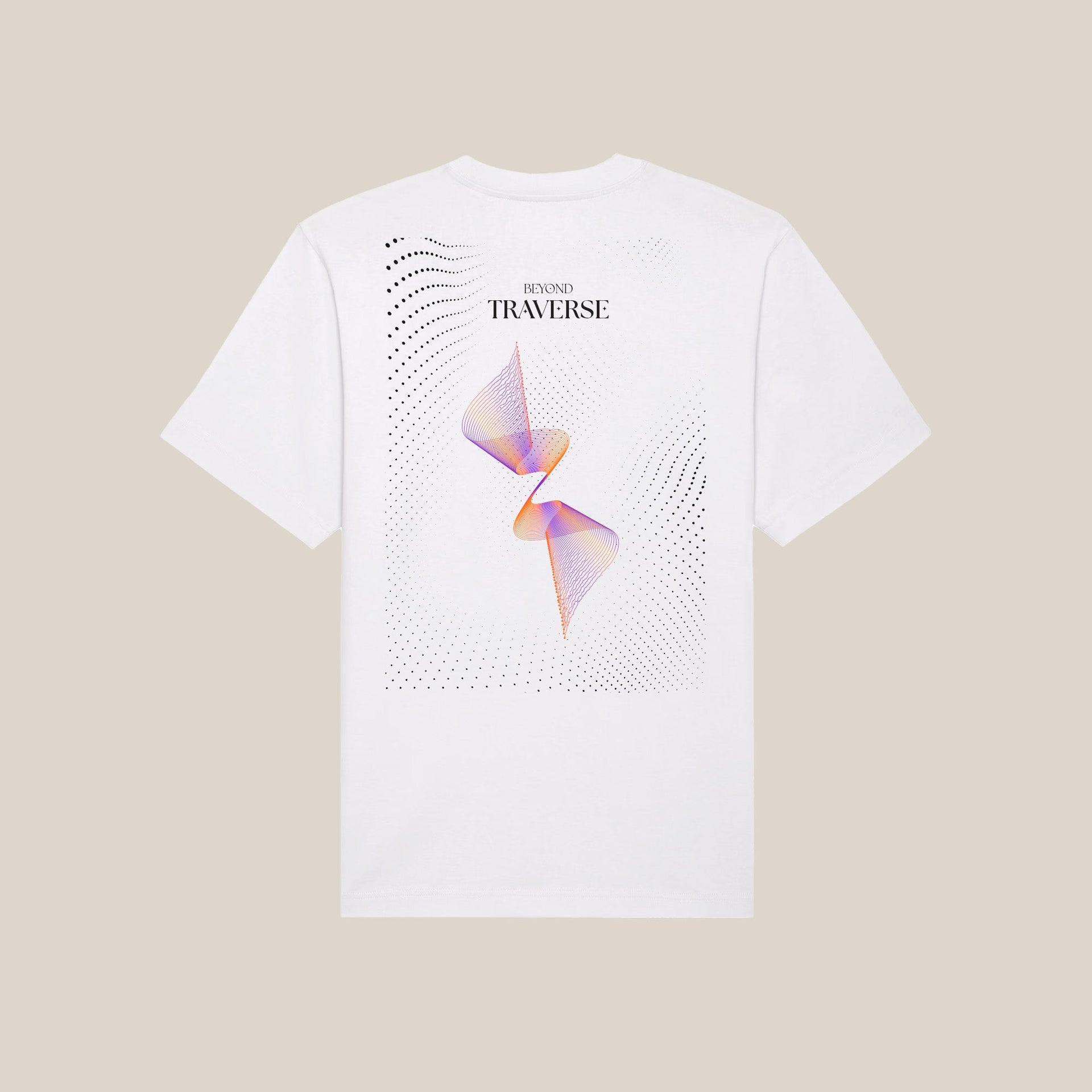 Beyond Traverse | Back Print | White T-Shirt - Organic Apparel by The Ei8ht
