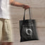 Traveler Black Organic Cotton Tote Bag - eco-friendly reusable design by The Ei8ht.