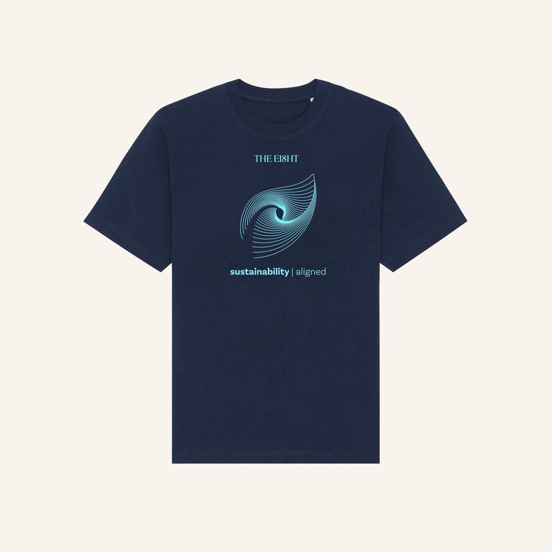 Sustainability Aligned | Oversized T-Shirt | Navy - Organic Apparel by The Ei8ht
