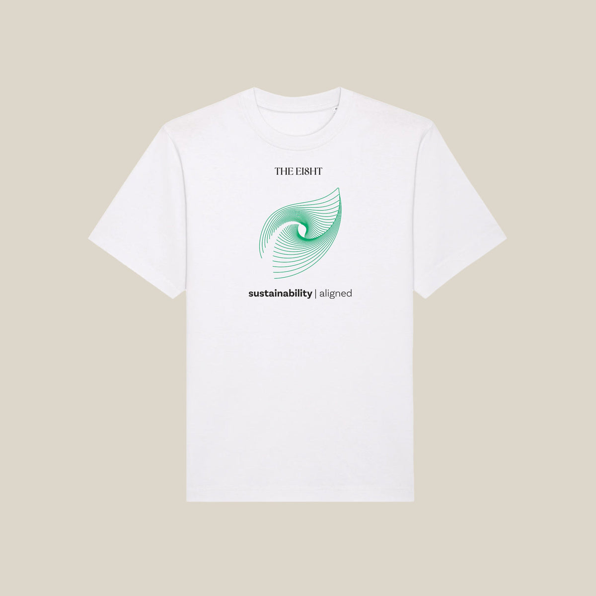 Sustainability Aligned | Oversized T-Shirt | White - Organic Apparel by The Ei8ht