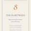 The In-Between card from The Transition Set by The Ei8ht — eight questions for the chapter you're still writing.