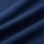 Close-up of navy organic cotton fabric showing soft textured knit by The Ei8ht.