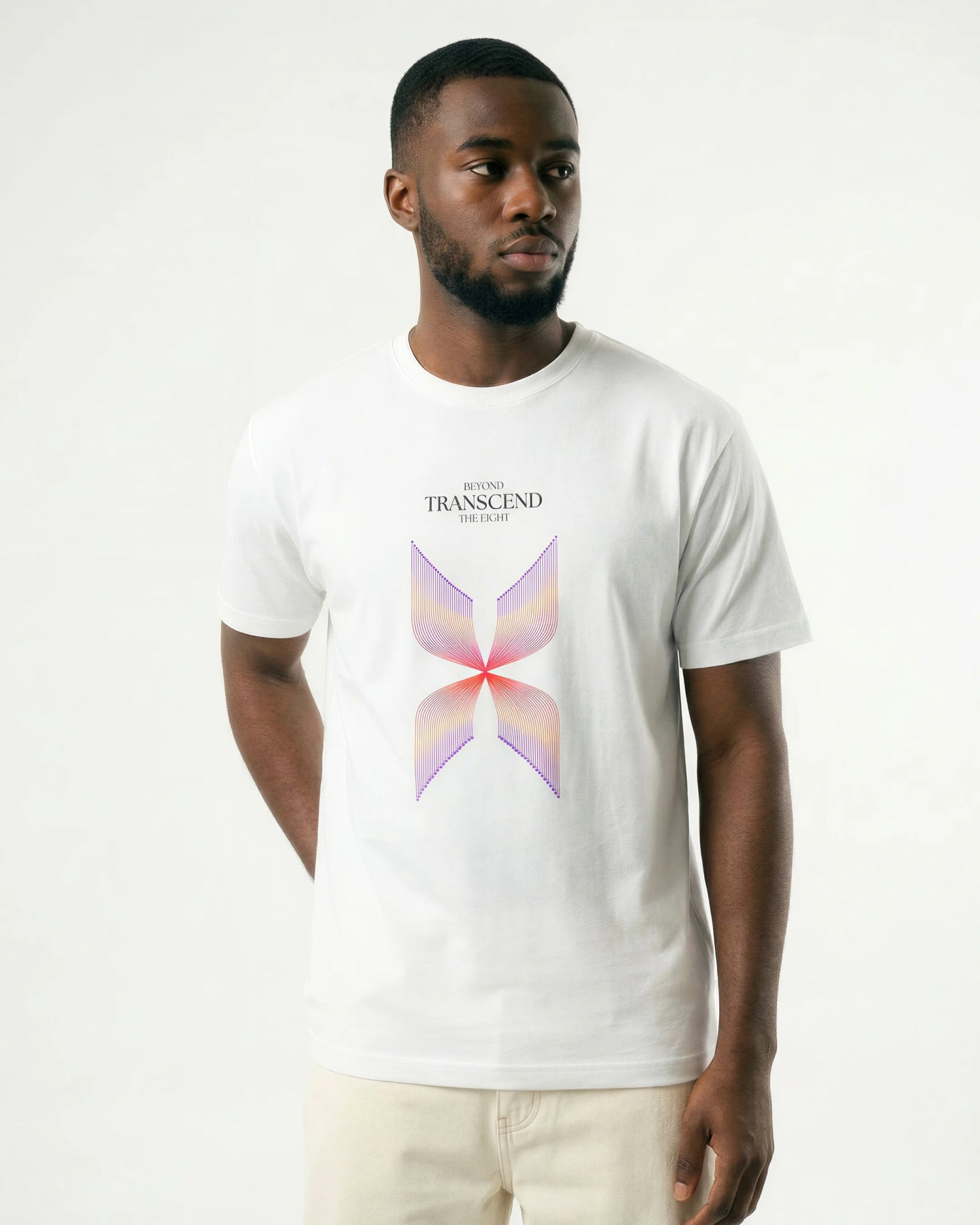 Transcend Organic Cotton T-Shirt - White | The Ei8ht - Organic Apparel by The Ei8ht