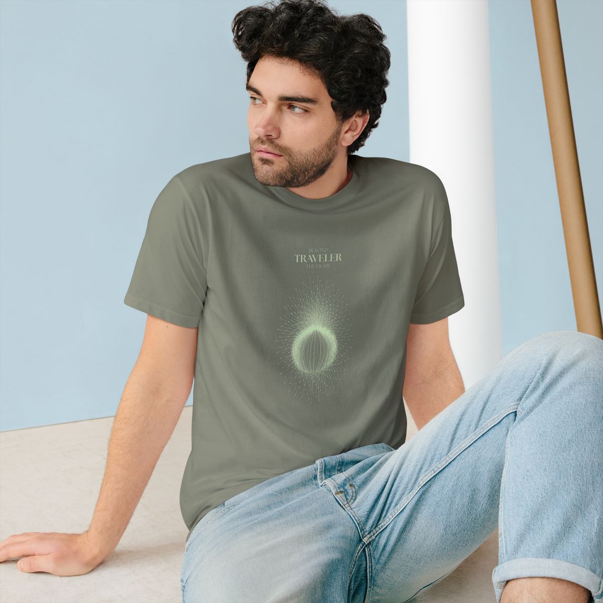 Traveler Organic Cotton T-Shirt | Eucalyptus Unisex - Organic Apparel by The Ei8ht