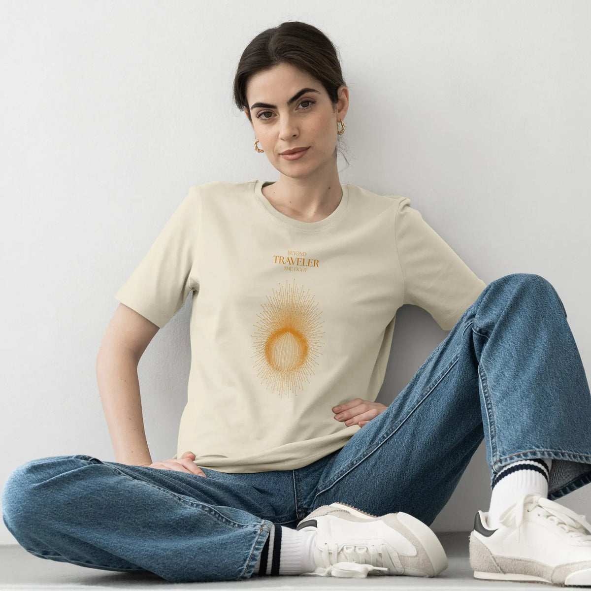 Traveler Organic Cotton T-Shirt - Natural | The Ei8ht - Organic Apparel by The Ei8ht