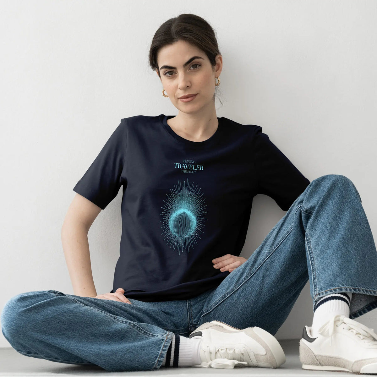 Traveler Organic Cotton T-Shirt | Navy Unisex - Organic Apparel by The Ei8ht
