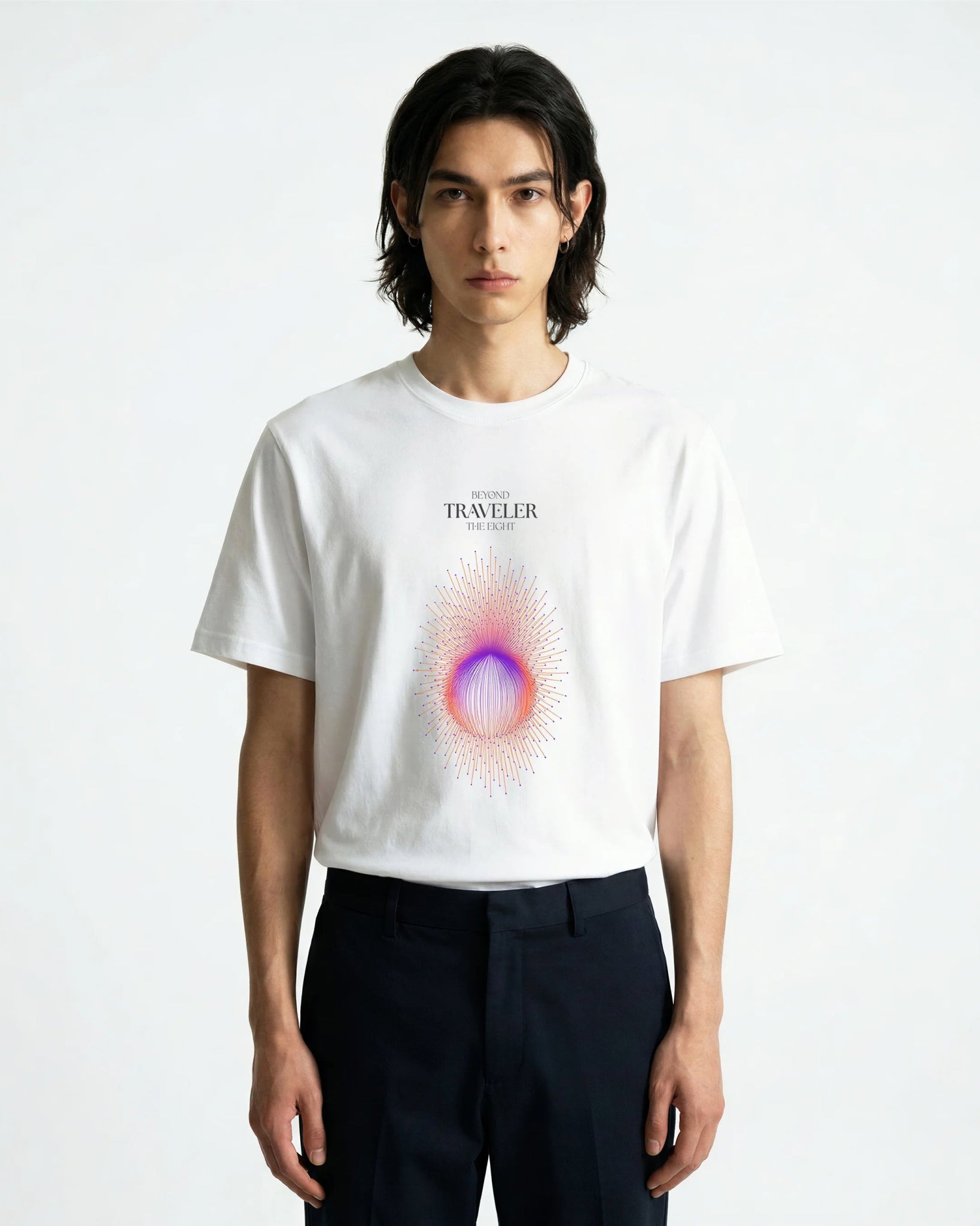 Traveler Organic Cotton T-Shirt - White | The Ei8ht - Organic Apparel by The Ei8ht