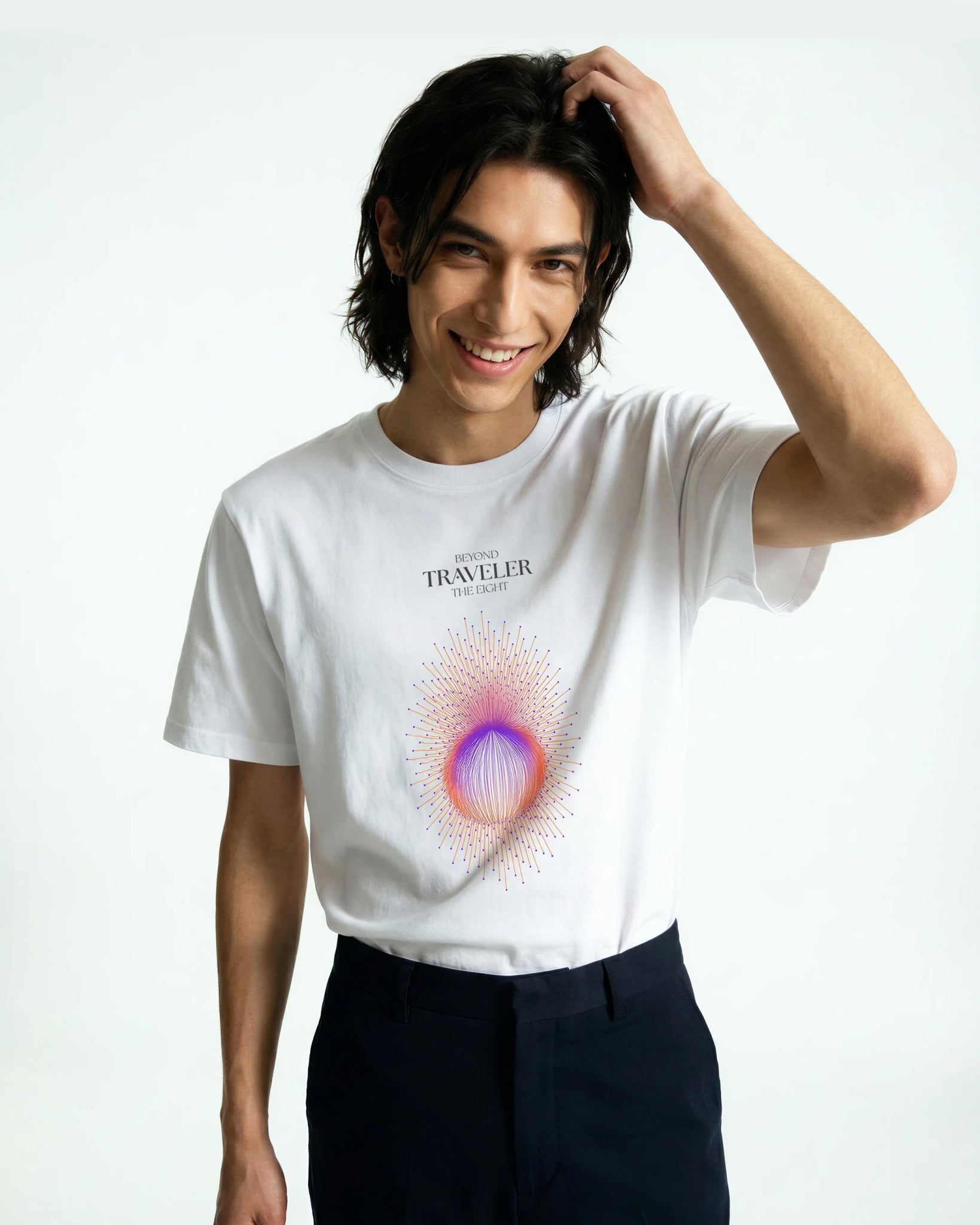 Traveler Organic Cotton T-Shirt - White | The Ei8ht - Organic Apparel by The Ei8ht