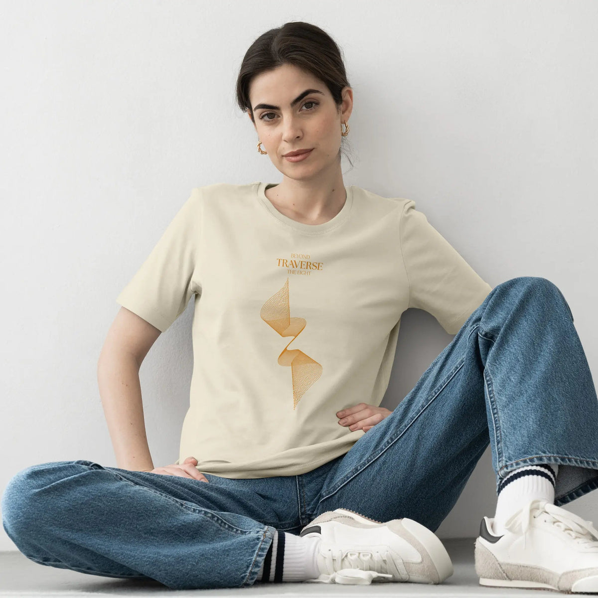 Traverse Organic Cotton T-Shirt - Natural | The Ei8ht - Organic Apparel by The Ei8ht