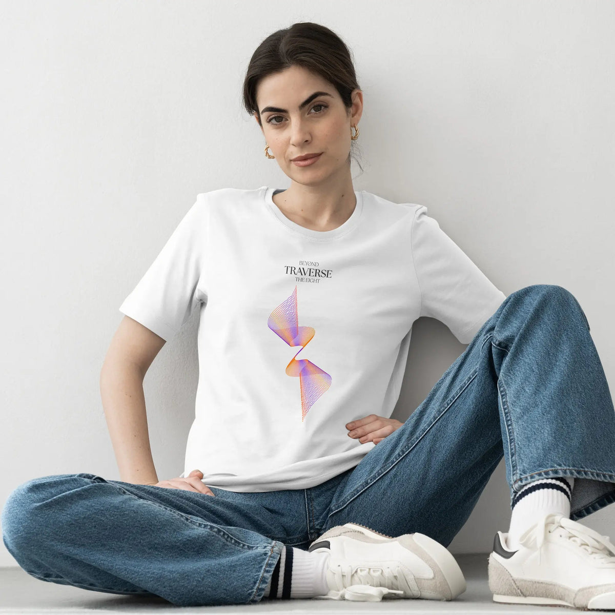 Traverse Organic Cotton T-Shirt - White | The Ei8ht - Organic Apparel by The Ei8ht