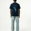 Traverse | Relaxed - fit Organic Cotton T-Shirt | Navy | Back Print - Organic Apparel by The Ei8ht