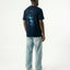 Traverse | Relaxed - fit Organic Cotton T-Shirt | Navy | Back Print - Organic Apparel by The Ei8ht